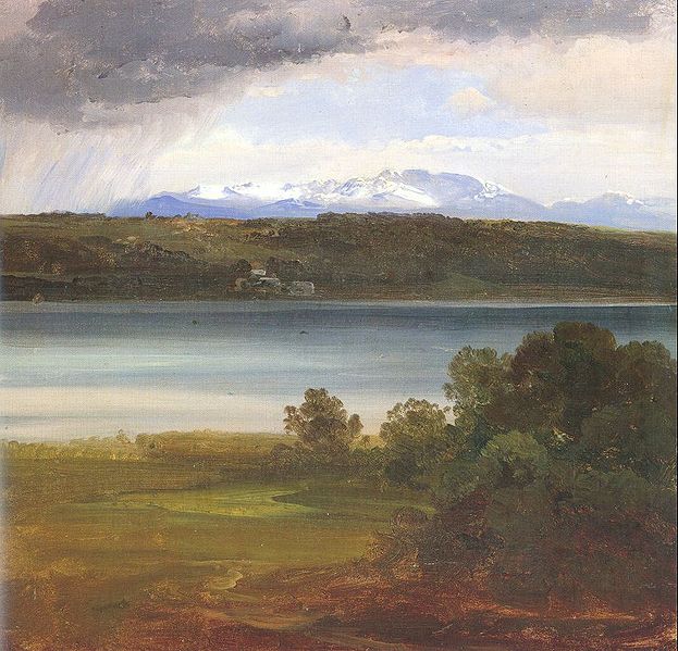 Christian Ernst Bernhard Morgenstern View across Lake Starnberg to the Benedikte